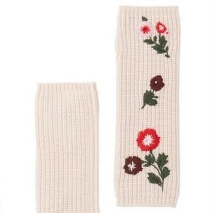 Kate Spade Arm Warmers  In Bloom Fingerless Gloves
